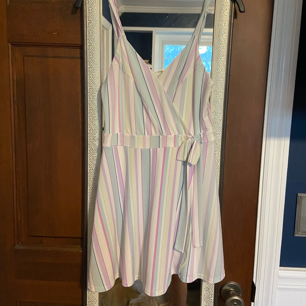 Candies pastels striped dress/ romper